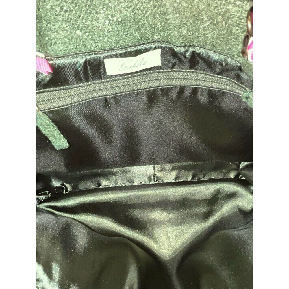 Bath & Body Works Tote Bag Goldie Limited Edition Olive Green Metal Chain Strap - Picture 10 of 10
